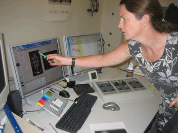 Nelia Dunbar in her lab